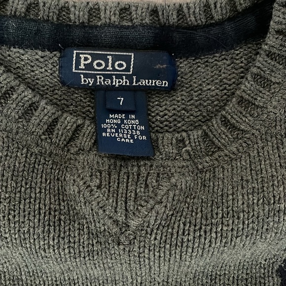 Polo by Ralph Lauren gray sweater - Picture 2 of 4